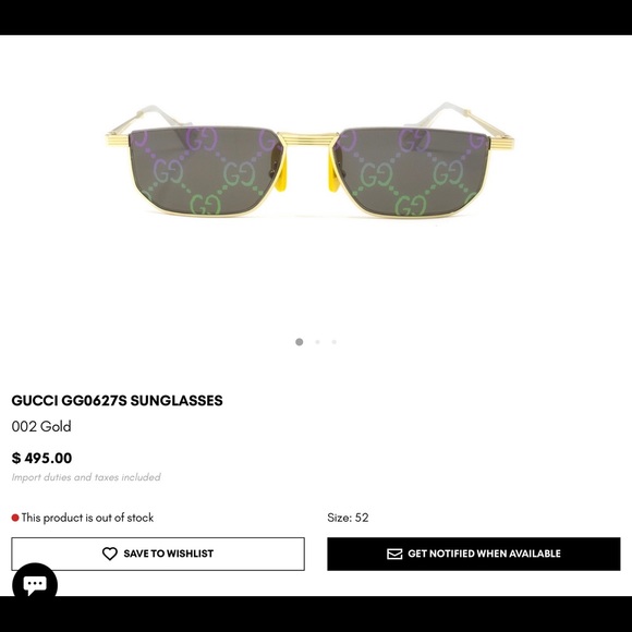 UNISEX GUCCI MIRRORED RAINBOW GG LOGO AS SEEN AT THE GRAMMYS ON BILLIE EILISH - Picture 14 of 16